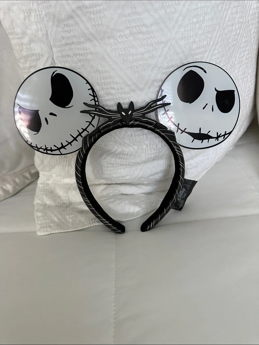 Disney Jack Skellington NBC Ear Headband - Black and White